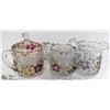 Image 1 : LOT OF THREE VINTAGE  CUT GLASS