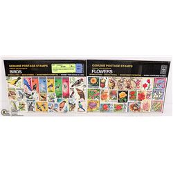 SEALED BIRDS/FLOWERS  STAMPS