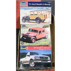 3 MODEL KITS, PARTS ARE STILL SEALED IN BAGS
