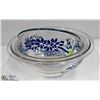 Image 1 : PYREX MIXING BOWLS BLUE FLOWER PATTERN
