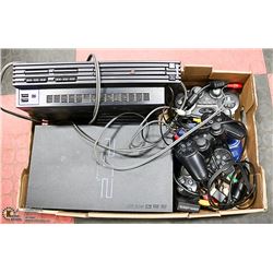 2 PLAYSTATION 2 WITH 110+ GAMES AND ETC
