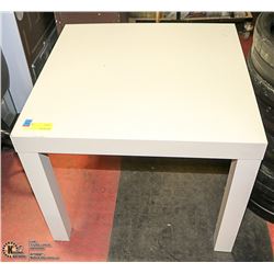 WHITE END TABLE