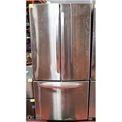 LG 33" FRENCH DOOR STAINLESS STEEL REFRIGERATOR.