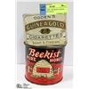 Image 1 : VINTAGE TINS - BEERKIST HONEY AND GUINEA GOLD