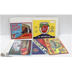 LOT OF VINTAGE ADVERTISING SIGNS