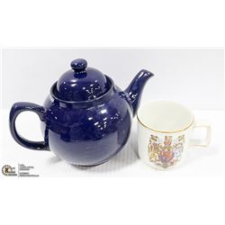 WEDGEWOOD ROYAL WEDDING MUG AND ONE