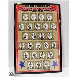 BOXING HEAVYWEIGHT CHAMPIONS THE WORLD 1882-1977