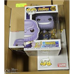 BOX WITH 6 AVENGERS THANOS FUNKO POP BOBBLE HEADS