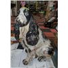 Image 1 : CARVED WOODEN DOG MADE IN ITALY. 21" X 16" X 12".