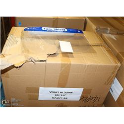 CASE OF 140 SPLASH PROCTECTION FACE SHIELDS