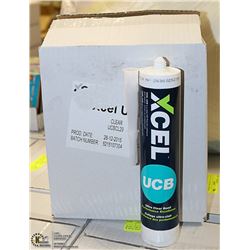 XCEL UBC CLEAR BOND ADHESIVE & SEALANT 12 TUBES