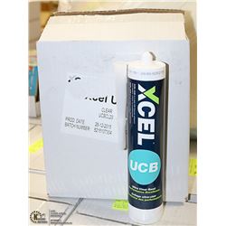 XCEL UBC CLEAR BOND ADHESIVE & SEALANT 12 TUBES