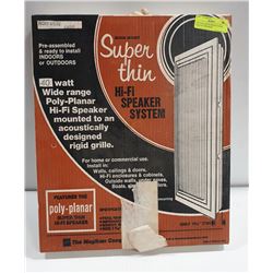 VINTAGE QUICK MOUNT SUPER THIN HI FI SPEAKER