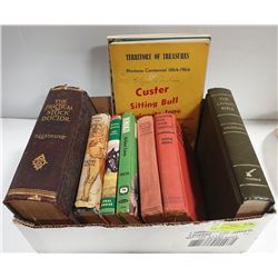 BOX OF ANTIQUE & VINTAGE BOOKS - SOME