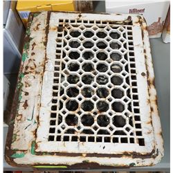 VINTAGE METAL HEATING GRATES