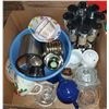 BOX W/HOUSEWARE ITEMS INCL. 17-PC