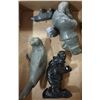 Image 1 : COLLECTION OF INUIT SOAPSTONE CARVED FIGURES