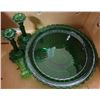 Image 1 : ASSORTED GREEN DEPRESSION GLASS
