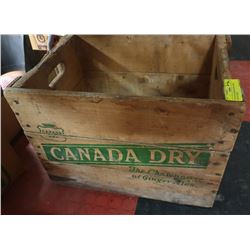 VINTAGE CANADA DRY WOOD CRATE CIRCA