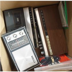 VINTAGE ELECTRONICS- BOX LOT ASSORTED