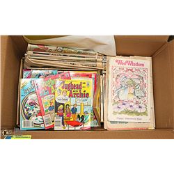 BOX OF VINTAGE ARCHIES AND MORE