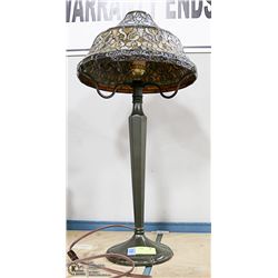 LEADED TIFFANY STYLE GLASS LAMP SHADE