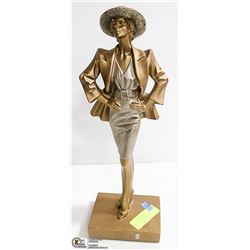 MID CENTURY STATUE SIGNED