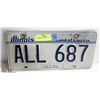 Image 1 : ILLINOIS PLATE 1986