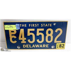 DELAWARE PLATE 1932
