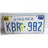Image 1 : VIRGINIA PLATE 1977