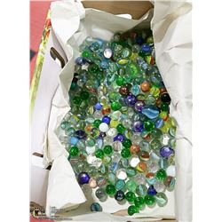 BOX OF VINTAGE MARBLES