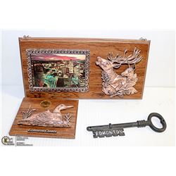 VINTAGE EDMONTON PROMOTIONAL SOUVENIR PLAQUES &