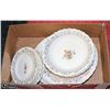 Image 1 : VINTAGE ENGLISH ROSE DISHES. 14 PCS.