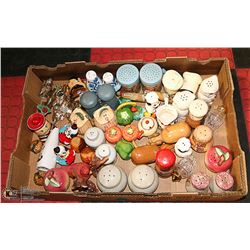 LARGE COLLECTION OF SALT AND PEPPER SHAKERS