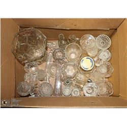 BOX OF ASSORTED CRYSTAL