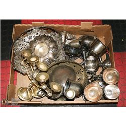 BOX OF SILVER PLATE