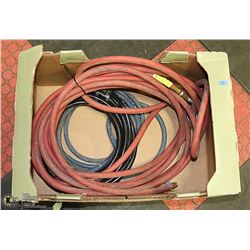 LOT OF THREE 3/8 AIR HOSE