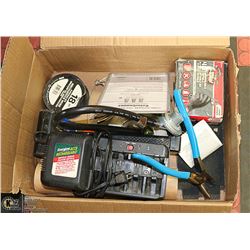 BOX OF ASSORTED TOOLS