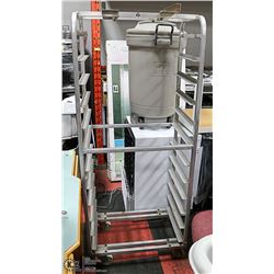 BAKERY OVEN RACK ON CASTORS FOR 12 TRAYS