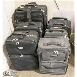 LOT OF 6 SUITCASES