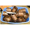 Image 1 : LARGE QUANTITY 40 OZ METAL FLOWER POTS