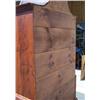 Image 2 : Antique Tiger Maple Bonnet Top Highboy