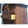 Image 3 : Antique Tiger Maple Bonnet Top Highboy