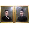 Image 1 : Pair of Victorian Portraits Man and Woman