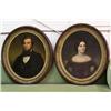Image 1 : Pair of oil on canvas portraits