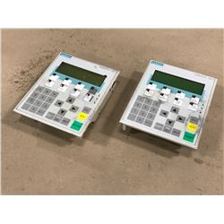 (2) SIEMENS 6AV3 607-1JC20-0AX1 OPERATOR PANEL