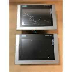 (2) SIEMENS 6AV2 124-0JC01-0AX0 TP900 COMFORT TOUCH PANEL