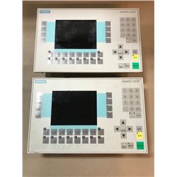 (2) SIEMENS 6AV3627-1LK00-1AX0 OPERATOR PANEL