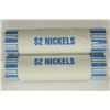 Image 1 : 2-$2 ROLLS OF 2010-P JEFFERSON NICKELS BU