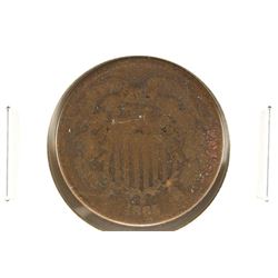 1865 US TWO CENT PIECE